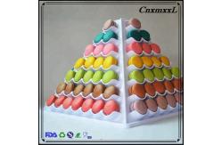 China Multifunction 31cm Tall Plastic Macaron Packaging French Macarons Stand supplier