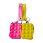 Pop Silicone Small Coin Purses Customized Trending Products Square Bubble for sale