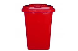 China 50L Outdoor Garbage Can Freestanding Plastic Outdoor Trash Can supplier