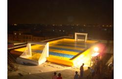 China Simple Hot Welding Soap Inflatable Soccer Field Fireproof And Water Proof supplier