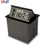 Multi Function Desktop Power Sockets , Conference Black USA Power Plug