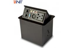 China Multi Function Desktop Power Sockets , Conference Black USA Power Plug supplier