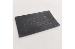 China Personalized Custom Embossed Leather Patches With Logo Image Or Text supplier