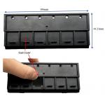 CAT5e/CAT6/CAT6A Patch Panel Front Panel Adapter 6 Slots for RJ45 Keystone UTP Black