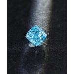 Loose CVD Lab Grown Synthetic Fancy Vivid Blue Diamond Cushion Shape 2.25ct IGI Certified for sale