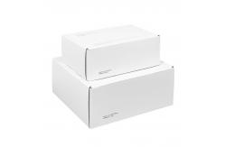 China Fashion Style Retangular Mailer Paper Box White Shoes And Clothing Shipping Boxes supplier