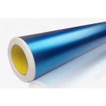 Crystal Matte Metallic Blue Vinyl Wrap Roll Slidable Scratch Resistant for sale
