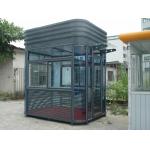 Tempered Glass Police sentry shed With Ticket Windows , Working Desk , Electricity , Light