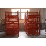 Red Silver Logistic Transportation 1200KG 0.51m3 Wire Mesh Cage for sale