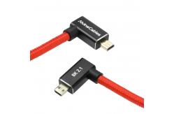 China Alvin's 8K Right Angle Micro HDMI Cable Coiled 48Gbps supplier
