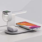 V2206 Stand Type Wireless Charger 15W 3 In 1 Fast Charger Suppport Iwatch Aluminum Alloy Fast Charger for sale