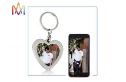 China SS304 Heart Shaped Photo Frame Custom Shaped Keychains supplier