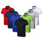 Silk Cotton Custom Embroidered Polo Shirts Athletic Stretch Moisture Wicking for sale