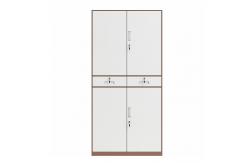 China Full Height 2 Tiers Metal Storage Cabinet With Two Drawers supplier
