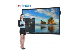 China 110 Inch Interactive Touch WhiteBoard 350cd/M2 Brightness Sliding All-In-One Machine supplier