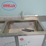 Medical Rust-Proof Chemical ResistanceHand Wash Sink Prices Hospital Use Stainless Steel Lab Sinks Inductive Sink for sale