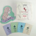 5ml 30ml Hair Mask Packaging Bag Mini Eye Cream Pouch Skincare Sample Sachet With Paper Display Box for sale