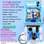 Kids Single Player Defeat Monster Enemy Land Battle Game Street Fighting Coin-Operated Game Machine for sale
