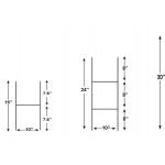 Hot Dipped Galvanized H Frame Wire Stakes For Yard Sign Metal Sign