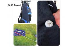 China Custom Microfiber Waffle Softball Cooling Towels For Baseball Players supplier