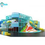Safety Commercial Athletic Plastic Double Slide Playground Equipment For Kids for sale