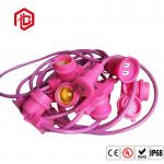 Pink Green Hanging String Light Plastic 300V  E27 Lamp Holder for sale