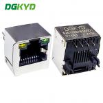 RJ45 Without Transformer Network Port Socket 8P8C With LED Direct Insertion Vertical RJ45 DGKYD52A1188AB1A6D1Y1143 for sale