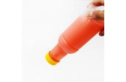 China Transparent Beverage Plastic Juice Bottle 250ml with Screw Cover supplier