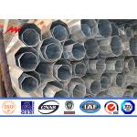ASTM A123 Utility Power Poles Galvanization And Color Polyester Coating for sale