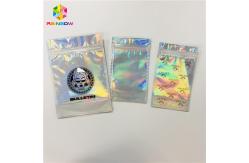 China Foil Laminated Cosmetic Packaging Bag Laser Custom Hologram Mylar Zipper Lock supplier