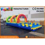 Outside Pvc Tarpaulin Commercial Inflatable Slide With Pool 10 * 3 * 2.5m for sale
