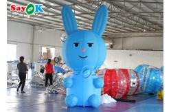 China 3m Inflatable Cartoon Characters Jumbo Blow Up Blue Bunny supplier