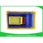 Commercial Stackable Bins With Hinged Lids , Heavy Duty Warehouse Storage Containers