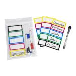 Colourful Removable Labels 4*4 Inch 5*5 Inch Reusable Dry Erase Labels for sale