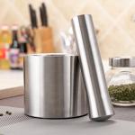 Reusable BPA free 400ml Stainless Steel Spice Grinder