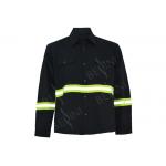 Pure Cotton Twill Navy Safety Work Clothes For Men With Two Chest Pockets for sale