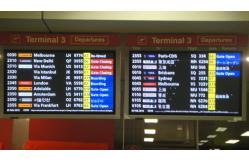 China Anti Interference Ability Passenger Flight Information Display For Hongkong Airport supplier