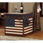 classical old style antique canvas fabric USA flag case furniture for sale