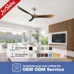 ROHS OEM Commercial Warehouse Wood Ceiling Fans For Summer and Winter