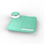 2.5W 3 In 1 QI Wireless Charger with LED Light and for Watch for sale