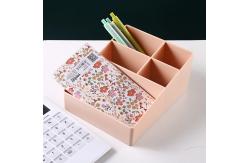 China Simple PS Desktop Cosmetics Storage Box Five Compartments supplier