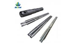 China Customized High Effiency Conical twin Screw And Barrel For PVC WPC supplier