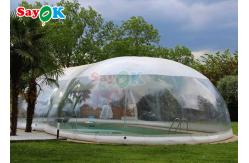 China Outdoor Customized Inflatable Swimming Pool Cover Transparent inflatable pool cover dome supplier