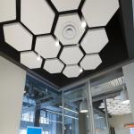 Fashion Perforated Aluminium Hexagon Ceiling Tiles Soundproof Customizable for sale