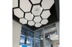 China Fashion Perforated Aluminium Hexagon Ceiling Tiles Soundproof Customizable supplier