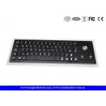 Compact USB Industrial Computer Keyboard with Optical Trackball and Korean Layout for sale