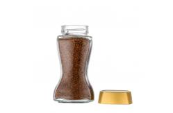 China 455ml Transparent Glass Coffee Storage Jar With Plastic Lid Easy To Hold supplier