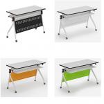Wooden Rolling Folding Conference Room Tables / School Office Furniture for sale