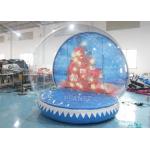 0.65mm PVC  Inflatable Santa Snow Globe Ball Quadruple Stitching