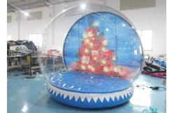 China 0.65mm PVC  Inflatable Santa Snow Globe Ball Quadruple Stitching supplier